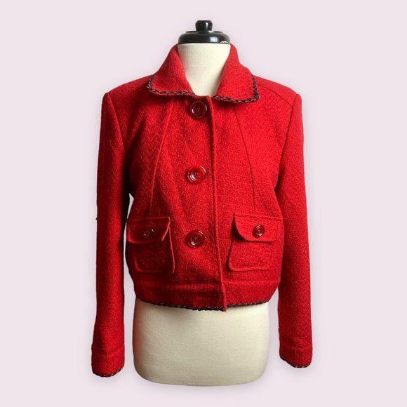 Katherine New York Jackets & Coats Katherine New York Red Tweed